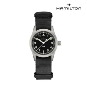 해밀턴 남성 카키 필드 쿼츠_H69301430