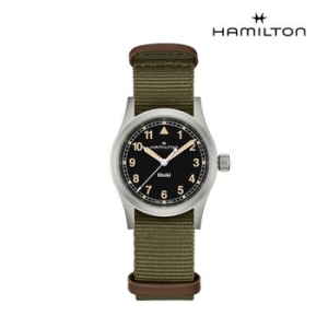 해밀턴 남성 카키 필드 쿼츠_H69301930