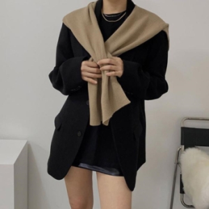 오노마 ONM 유니크 칼라 심플 베이직 어깨 숄가디건 여성 가디건 11871148