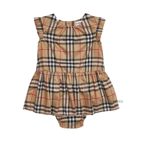 버버리 키즈 여아 블루머 체크 원피스 8078135 C N2 LEANA CHK A7028 6-9M