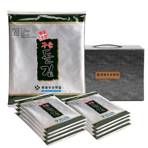 현대수산맛김 대천 돌김 /조미김 구운 전장김 20g [26봉] - 에누리 가격비교