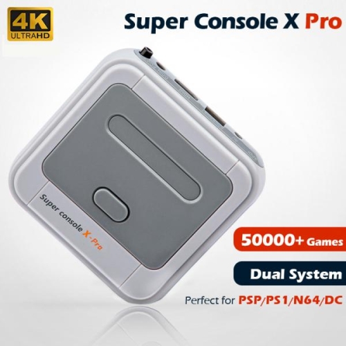 슈퍼  콘솔 X 프로 비디오 게임 콘솔 Wifi 4K HD PSPPS1N64 휴대용 레트로 TV 게임 플레이어 50 에뮬레이터