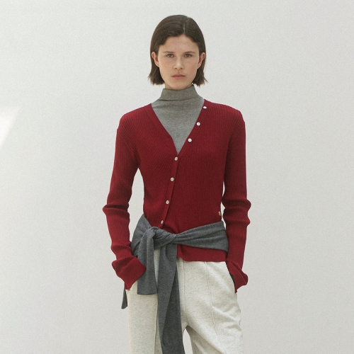 나인 NAIN 언발 슬림 니트 카디건 CD-2130