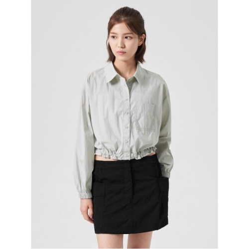 에잇세컨즈 버튼 긴소매 셔츠 라이트 그레이 324864LY32