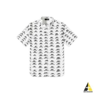 발렌시아가 로고 패턴 셔츠 반팔 화이트 725382 TNL88 102225810