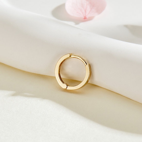 비앤비골드  14K 심플 원터치 링 귀걸이 S 한쪽 JAE40424