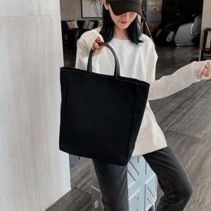 심플 디자인 단색 보조 포켓 여성 토트백 WF8CDB0