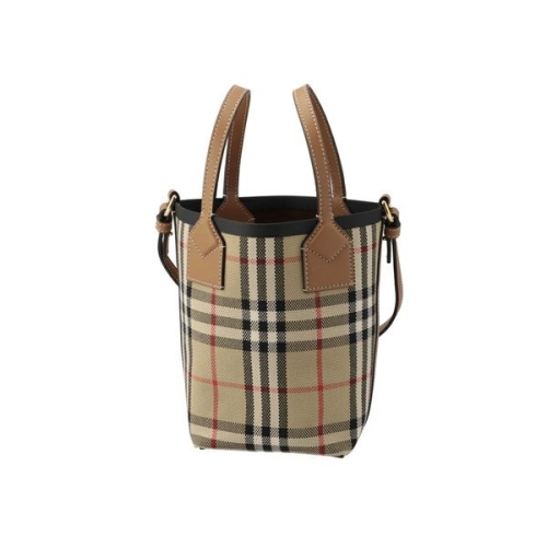버버리 빈티지 체크 미니 런던 토트백 베이지 8070461