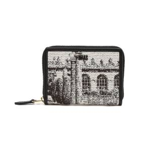 닥스 여성 가든 뜨왈 블랙 소가죽 배색 지퍼 카드지갑_DCHO4F652BK