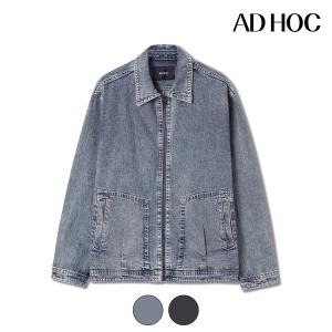 애드혹 남성 레귤러핏 카라 데님점퍼 HA8DJ02