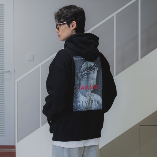 앨빈클로 페어 게임 오버핏 후드티 AVH607 2 COLOR
