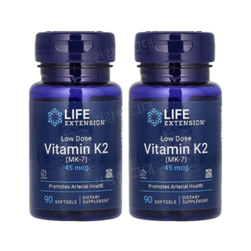 라이프익스텐션 저용량 비타민K2 (MK-7) 90캡슐