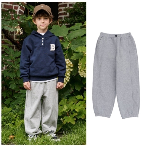 빈 BY67PT01GY그레이 다이마루 조거 팬츠