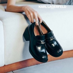 칼라거펠트 여성 오일 소가죽 페니 로퍼