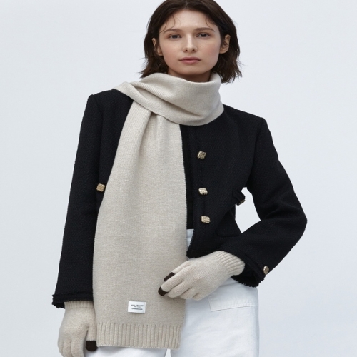 질스튜어트 뉴욕 액세서리 머플러+장갑세트GIFT포장아이보리 울캐시미어혼방 머플러장갑세트 JAMU4F500I2