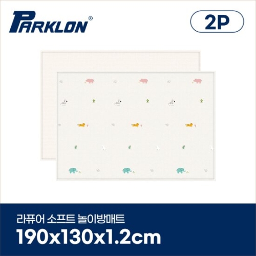 파크론 라퓨어 소프트 놀이방매트 정글프렌즈 190x130x1.2cm