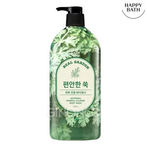 해피바스 리얼가든 바디워시 쑥 미네랄 진정 900g