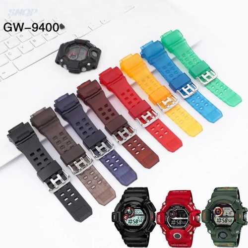 카시오  호환 G SHOCK GW 9400 교체용 고무 스트랩 남녀공용 스포츠 방수 실리콘 시계 밴드 팔찌 액세서리 gw Dark ..