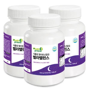 헬스프랜드 식물성 멜라토닌 함유 멜라밸런스 600mg 60정