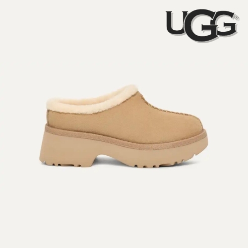 UGG 프리미엄 WOMEN 여성뮬 시그니처 플랫폼 클로그 뉴 하이츠 코지 클로그 1162510-MDSD
