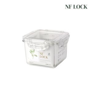 덕원기업 NF LOCK 3호 정사각 트라이탄 밀폐용기 1.2L