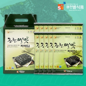 광천별맛김  파래전장김 20g 10봉 선물용 간편식사 밥반찬 조미김