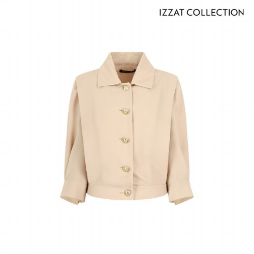 더아이잗컬렉션 턱 디테일 크롭 블라우스 CP8A0BL701