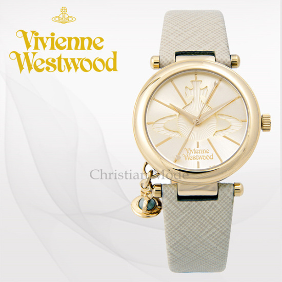 비비안웨스트우드 가죽시계_VV006GDCM