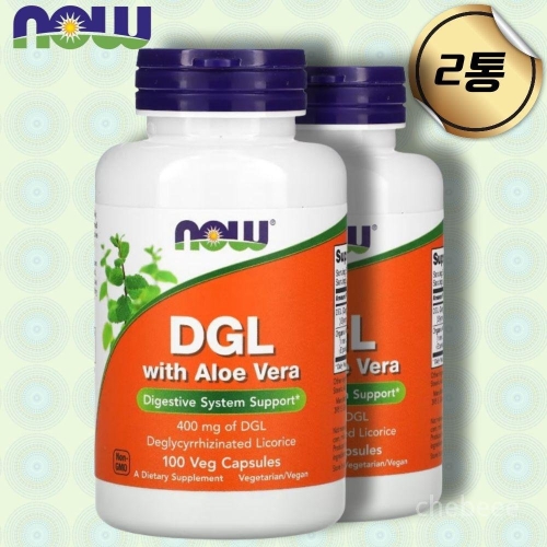 나우푸드 DGL with 알로에 베라 100캡슐