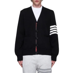 톰브라운 남성 사선 완장 밀라노 스티치 가디건_MKC171A 00219 001