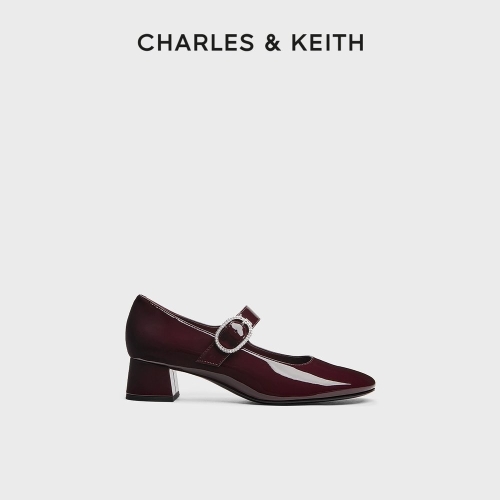 찰스앤키스 메리제인 구두 버클 에나멜 청키힐 신상 빅사이즈 CK1-61720215 프