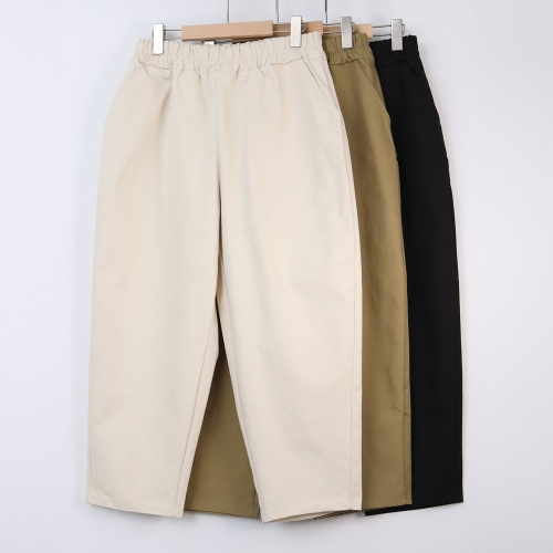 아이우먼 빅사이즈배기팬츠 S606L408 트윌코튼바이오밴딩바지 LY