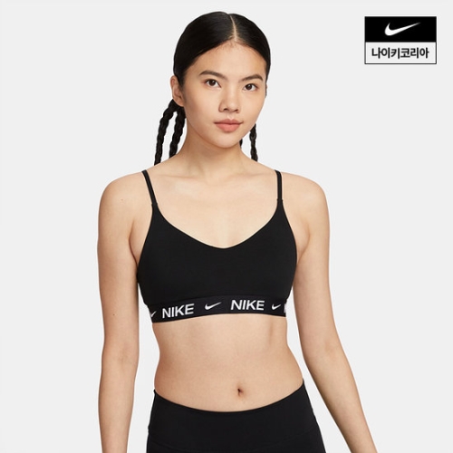 나이키 인디 라이트 서포트 여성 패드 어저스터블 스포츠 브라_FD1063-011