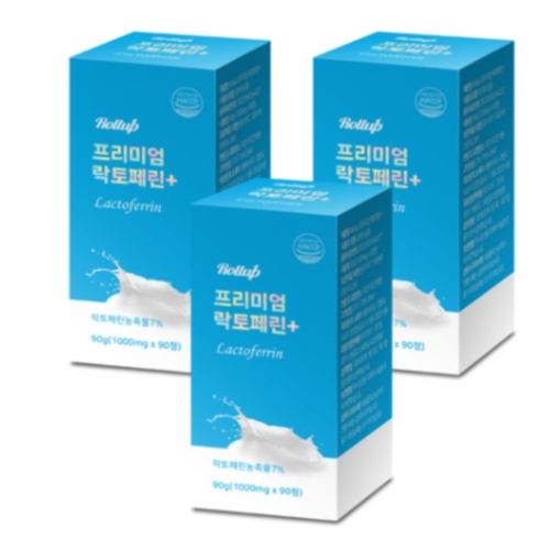  새롬바이오 롤업 프리미엄 락토페린 플러스 1000mg 90정 [3개]