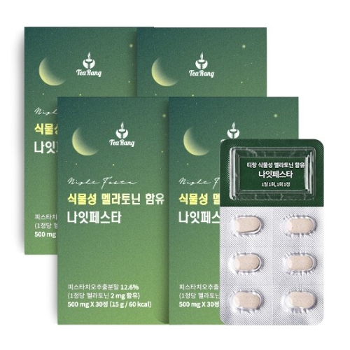 티랑 식물성 멜라토닌 함유 나잇페스타 500mg 30정