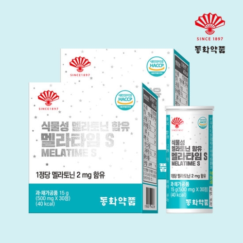 동화약품 식물성 멜라토닌 함유 멜라타임S 500mg 30정