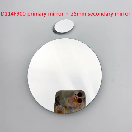 뉴턴 고성능 망원경 반사 거울 반사경 1 차 25mm 2 천체 오목 DIY용 D114F900