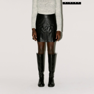 SISLEY 플리츠 미니 스커트 3F_48WPL000X_BK 589561_3F_48WPL000X_BK