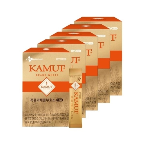 CJ웰케어 바이오코어 카무트 곡물과채콤부효소 14포