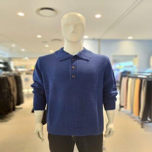 폴햄 PHE4ET1020 남성 카라 버튼 오프팅 풀오버 니트