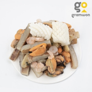 그램원  손질되어 바로 사용하는 5종 해물모듬 600g 3봉 대용량 해물 믹스