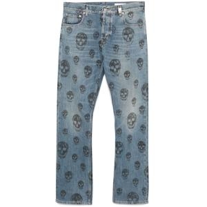 알렉산더맥퀸 Skull print jeans 806156QYABC4308
