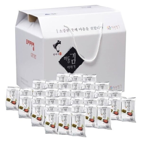 우체국쇼핑  맛있는 밥도둑 하동 녹차 명란김 36봉 선물세트