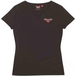 빅토리  모터사이클 뉴 OEM 여성용 블랙 퍼포먼스 티셔츠 스몰 286630702