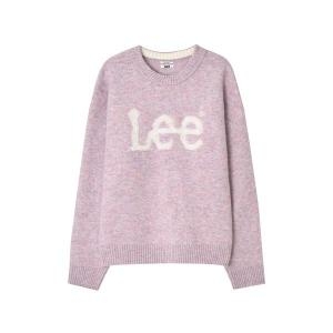 LEE 부클 빅 트위치 로고 니트 핑크 LE2403KT02PI 238099