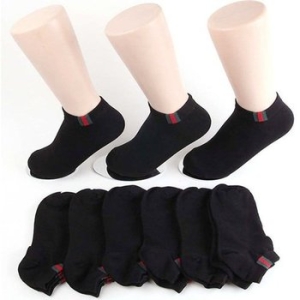 포인트 10켤레 발목양말 검정 여성용_WFFG9NT