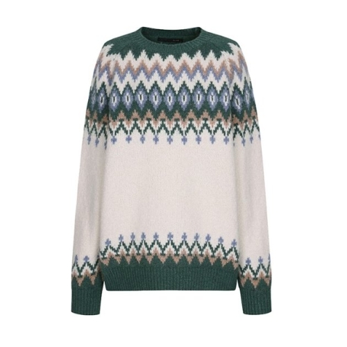 올리브데올리브 오버핏 노르딕 니트 풀오버 OH4WPA84