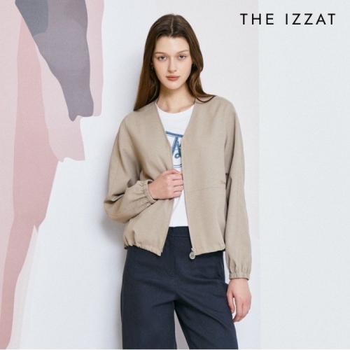 더아이잗 스트링 브이넥 집업 점퍼 IP9A0JP191