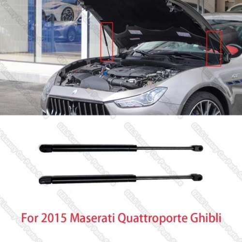 마세라티  기블리 르반떼 콰트로포르테 M156 2014-2017 670007295 용 ABIF-자동차 앞 보닛 후드 가스 스트럿 01..