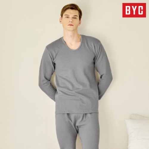 BYC 여성 프리미엄 순면 삼중직 남성 내복 상하의세트_DAS1000